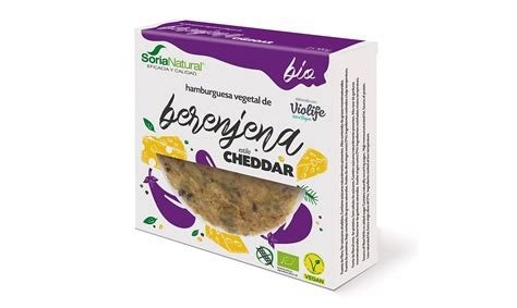 HAMBURGUESA DE BERENJENA ESTILO CHEDDAR 200G SORIA NAT.