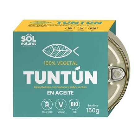 TUNTUN ATUN VEGANO EN ACEITE 160GR SOL/NAT