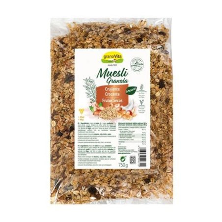 MUESLI CRUJIENTE FRUTOS SECOS 750G GRANOVITA