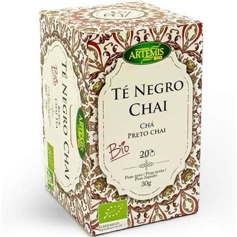 TE NEGRO CHAI PREMIUM 20 FILTROS ARTEMIS