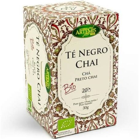 TE NEGRO CHAI PREMIUM 20 FILTROS ARTEMIS