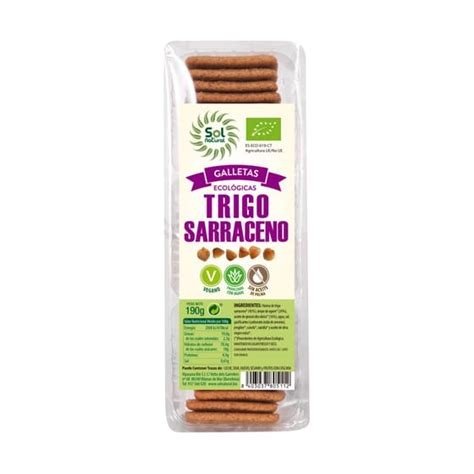 GALLETAS DE TRIGO SARRACENO BIO 190GR SOL NATURAL