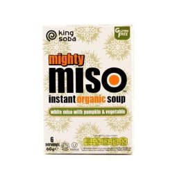 SOPA MISO CALABAZA & VERDURAS 6 SOBRES KING SOBA