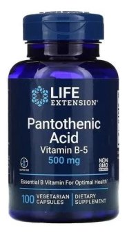 ACIDO PANTOTENICO  500MG 100CAPS LIFEEXTENSION