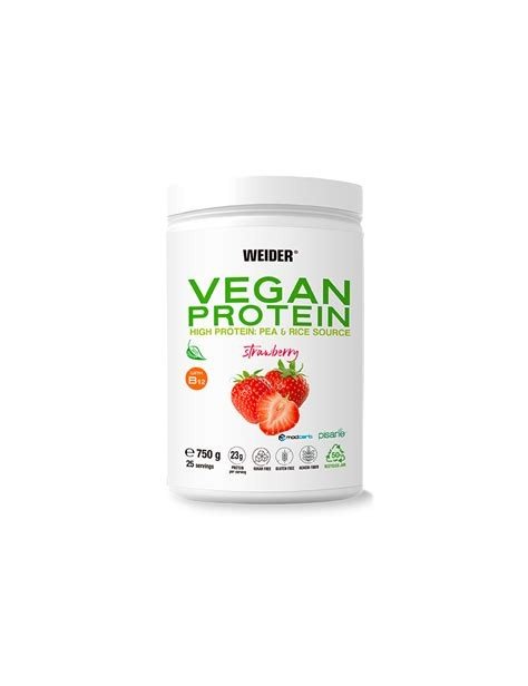 PROTEINA VEGANA DE FRESA WEIDER 750G