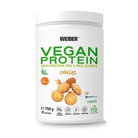 VEGAN PROTEIN COOKIES 750 G WEIDER