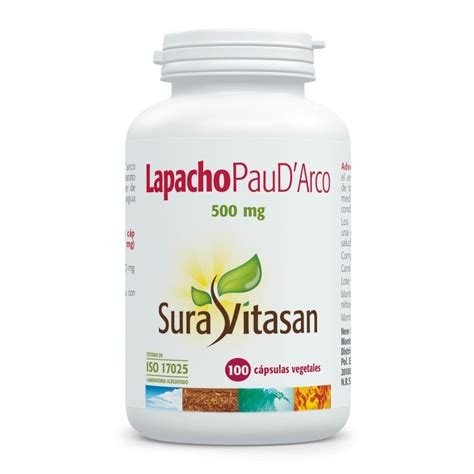 LAPACHO PAU DARCO SURAVITASAN 500 MG 100 CAPSULAS