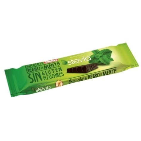 BARRITA CHOCOLATE NEGRO MENTA STEVIA 35G TORRAS