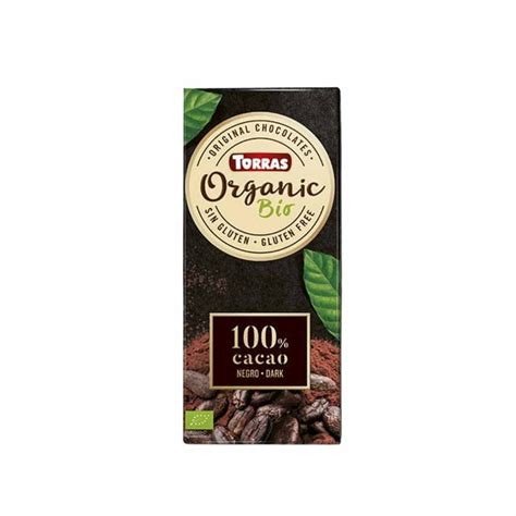 CHOCHOLATE 100% CACAO TORRAS  100GR