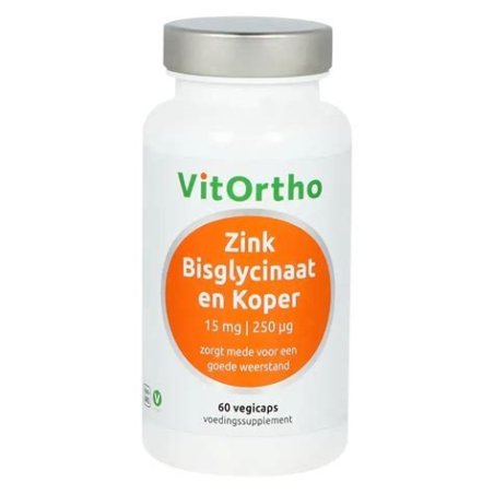 BISGLICINATO ZINC 15MG+COBRE  250MG 60 CAP VITORTHO
