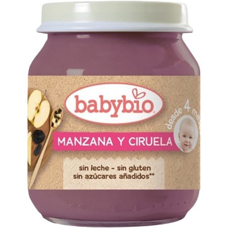 POTITO MANZANA CIRUELA BABYBIO 130 GR