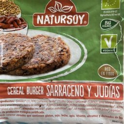 BURGER SARRACENO Y JUDIAS NATURSOY