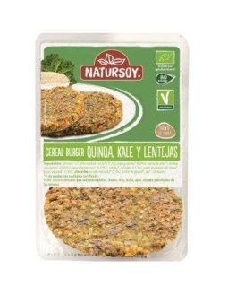 BURGUER QUINOA KALE Y LENTEJAS NATURSOY