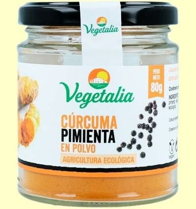 CURCUMA CON PIMIENTA NEGRA EN POLVO 80G VEGETALIA