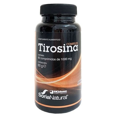 TIROSINA COMPLEX MGDOSE 60 COMPR 1000MG SORIA NATURAL