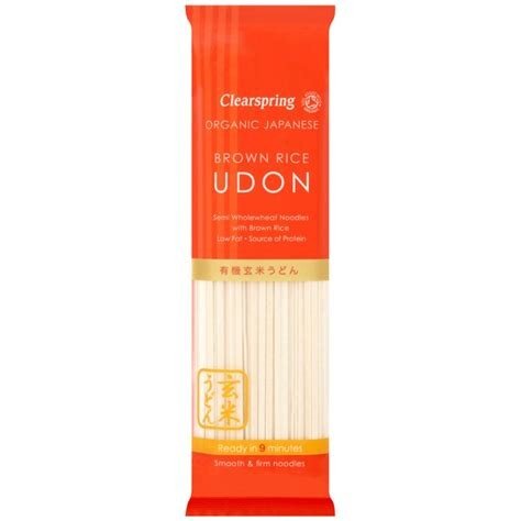 FIDEOS UDON ARROZ INTEGRAL BIO 200GR CLEARSPRING