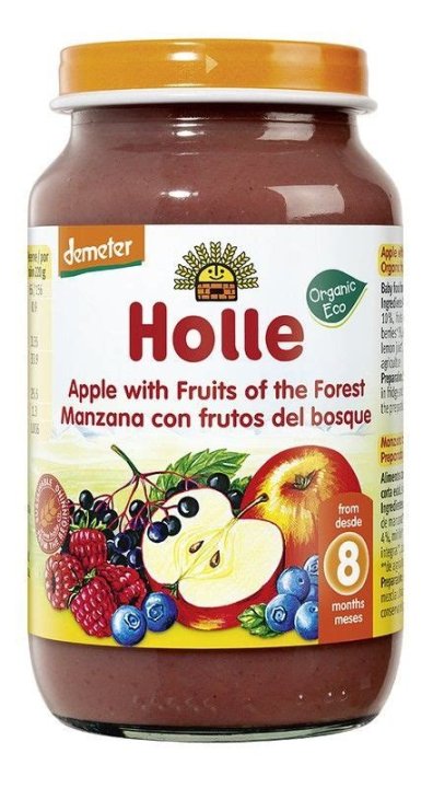 POTITO MANZANA Y FRUTA DEL BOSQUE 220GR HOLLE