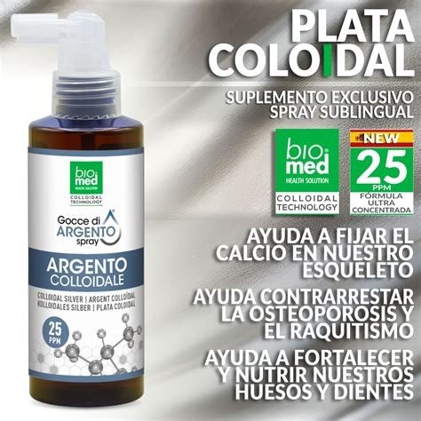 PLATA COLOIDAL 25 PPM SPRAY BIO MED