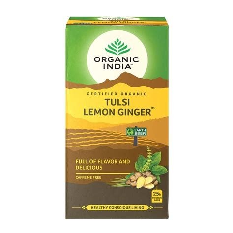 TULSI LEMON GINGER ECO 25BOLSITAS ORGANIC INDIA