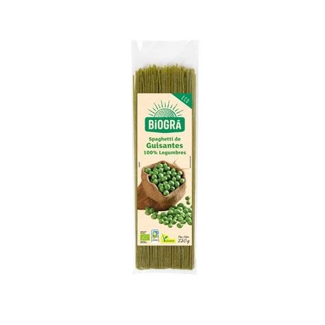 SPAGUETTI GUISANTE BIO 250G BIOGRA