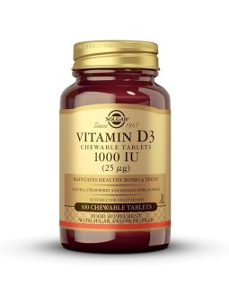 VITAMINA D3 1000 UI 100 CAPSULAS SOLGAR