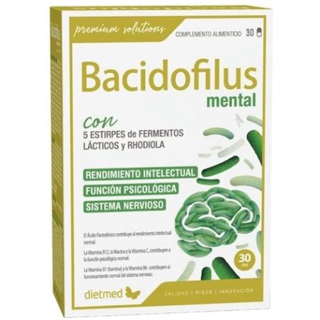 BACIDOFILUS SYMBIO MENTAL 30 CAPSULAS DIETMED