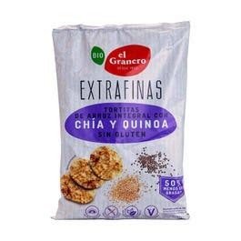 EXTRAFINAS TORTITAS ARROZ INTEGRAL Y QUINOA 60G EL GRANERO