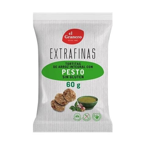 TORTITAS EXTRAFINAS PESTO SIN GLUTEN 60G EL GRANERO