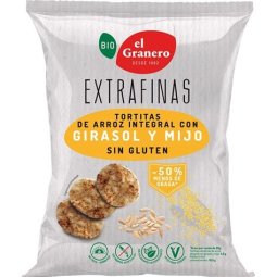TORTITAS DE ARROZ INTEGRAL Y MIJO 60G EL GRANERO