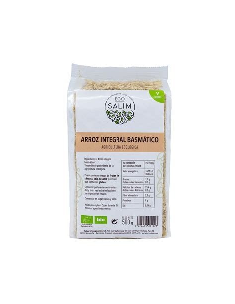ARROZ BASMATI INT BIO 500GR ECO SALIM