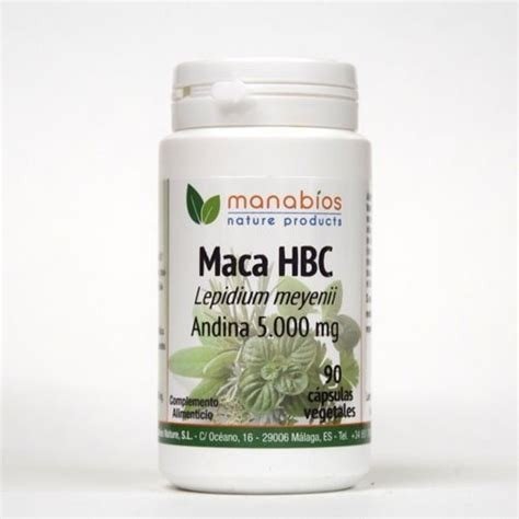 MACA ANDINA HBC 5.000MG 60+2 CAPSULAS VEGETALES MANABIOS