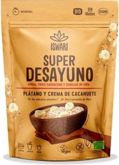 SUPER DESAYUNO PLATANO CACAHUETE 360G ISWARI
