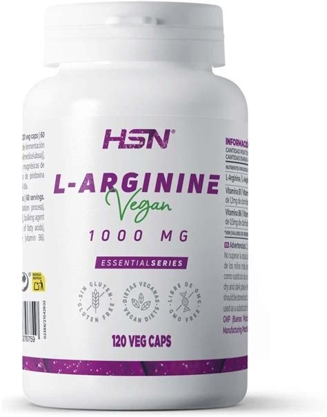 L-ARGININA 1000MG 120 CAPSULAS HSN