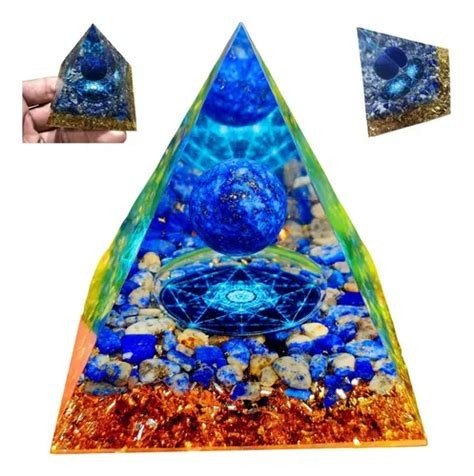 PIRAMIDE ORGONITA 75MM LAPISLAZULI BUDA AZUL