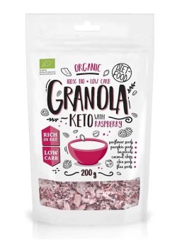 GRANOLA KETO CON FRAMBUESAS BIO 200G DIET FOOD