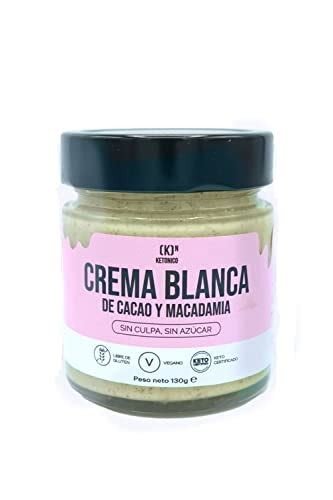 CREMA BLANCA DE CACAO Y MACADAMIA KETO 230G KETONICO