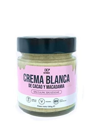 CREMA BLANCA DE CACAO Y MACADAMIA KETO 230G KETONICO