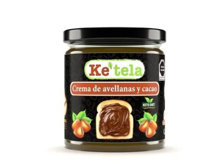 CREMA DE CHOCOLATE Y AVELLANAS KETO 230G KETONICO
