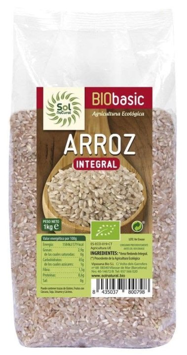 ARROZ REDONDO INTEGRAL BIO 1KG ICBIO