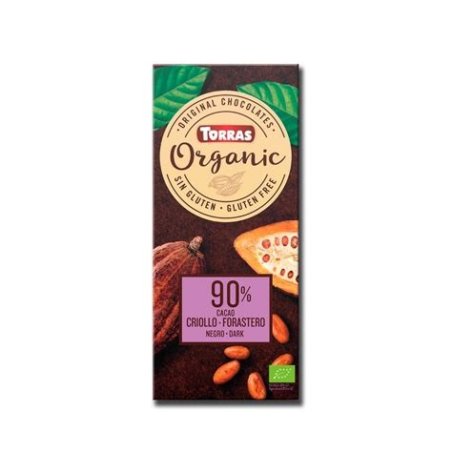 BARRITA CHOCO 90%CACAO 25 GTORRAS