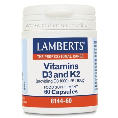 VITAMINA D3 Y K2 60 LAMBERTS