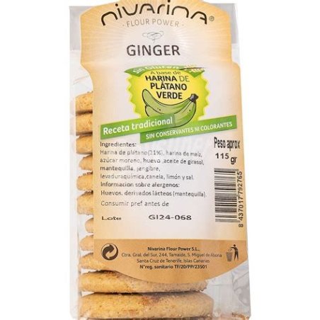 GALLETAS DE JENGIBRE 140 G NIVARINA