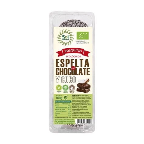 ROSQUITOS ESPELTA CHOCO-COCO ECO 160G SOL NATURAL