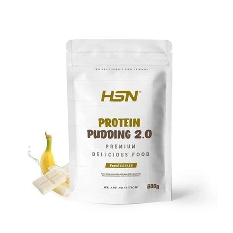 PUDDING PROTEICO CHOCOLATE BLANCO Y PLATANO 500G HSN