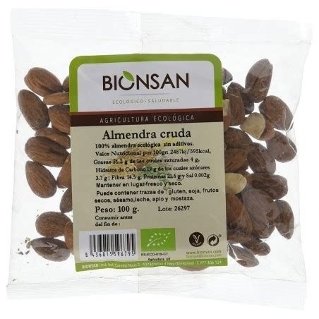 ALMENDRAS CRUDAS BIO 100 GR VITALGEM