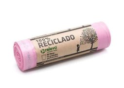 RELEVO BOLSA DE BASURA PERFUMADA ROSA 30L RELEVO