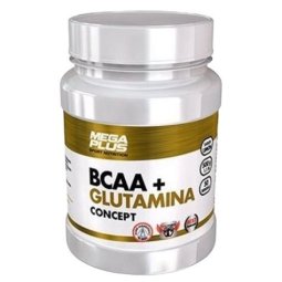 BCAA+GLUTAMINA CONCEPT 500 GR FRESA MEGAPLUS