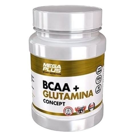 BCAA+GLUTAMINA CONCEPT 500 GR FRESA MEGAPLUS