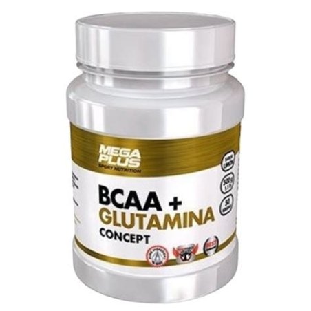 BCAA+GLUTAMINA CONCEPT 500 GR FRESA MEGAPLUS