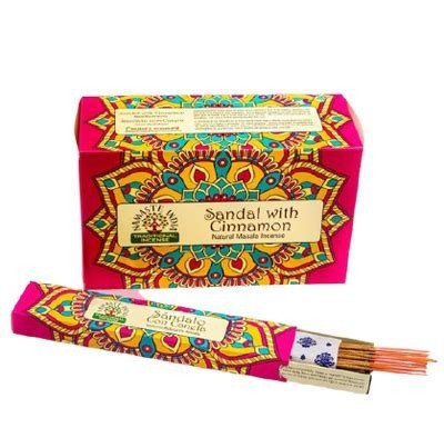 INCIENSO SANDALO CON CANELA 15GR NAMASTE INDIA